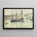 Le Trieux - Paul Signac — inramlat konstverk på väggen