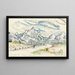 Les Alpilles Vy från Saint-Rémy-de-Provence - Paul Signac — inramlat konstverk på väggen