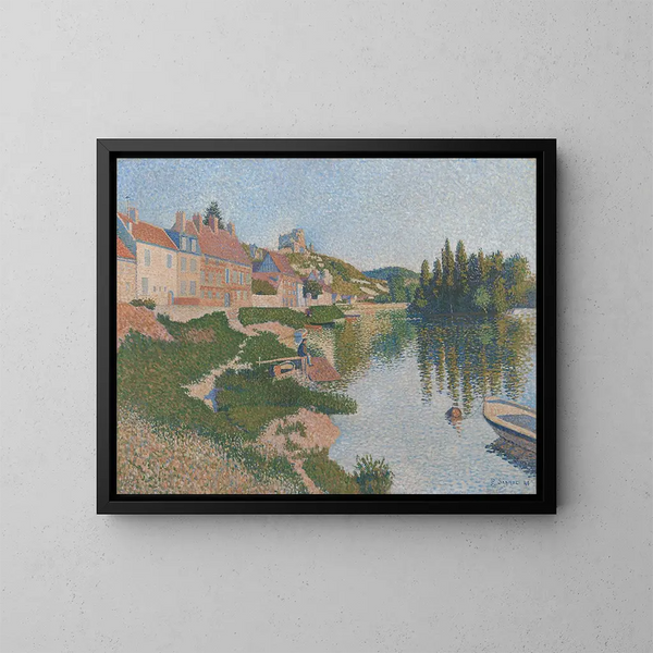 Les Andelys - Paul Signac — inramlat konstverk på väggen