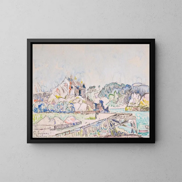 Lézardrieux - Paul Signac — inramlat konstverk på väggen