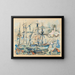 Marseille - Paul Signac — inramlat konstverk på väggen