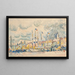 Marseille, le quai - Paul Signac — inramlat konstverk på väggen