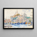 Marseille - Paul Signac — inramlat konstverk på väggen