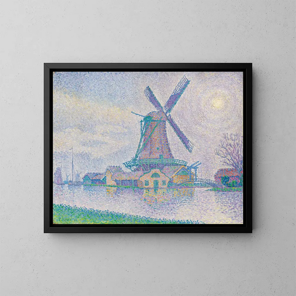 Moulin d'Edam - Paul Signac — inramlat konstverk på väggen