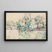 Paris, Seine vid Pont Royal - Paul Signac — inramlat konstverk på väggen