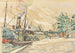 Paris, La Seine vid Pont des Saints-Pères - Paul Signac — vy av konstverket