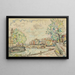 Paris, le Pont Louis-Philippe - Paul Signac — inramlat konstverk på väggen