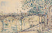 Paris, le Pont des Arts - Paul Signac — vy av konstverket