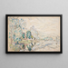 Petit Andely Château Gaillard - Paul Signac — inramlat konstverk på väggen