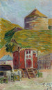 Port-en-Bessin Den gamla tornet - Paul Signac — vy av konstverket