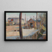 Jonction ferroviaire près de Bois-Colombes - Paul Signac — inramlat konstverk på väggen