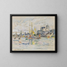 Vue du port de Dolonne - Paul Signac — inramlat konstverk på väggen