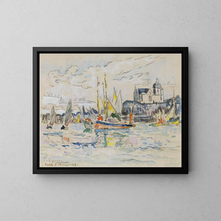 Vue du port de Dolonne - Paul Signac — inramlat konstverk på väggen