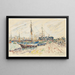 Les Sables-d'Olonne - Paul Signac — inramlat konstverk på väggen