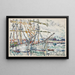 Saint-Malo les terre-neuvas - Paul Signac — inramlat konstverk på väggen