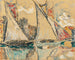 Saint-Tropez, segel på torr - Paul Signac — vy av konstverket