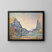 Sisteron - Paul Signac — inramlat konstverk på väggen