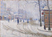 Snö Boulevard de Clichy Paris - Paul Signac — vy av konstverket