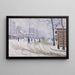 Snö Boulevard de Clichy Paris - Paul Signac — inramlat konstverk på väggen