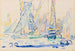 Saint-Tropez, tartanes vid hamnen - Paul Signac — vy av konstverket