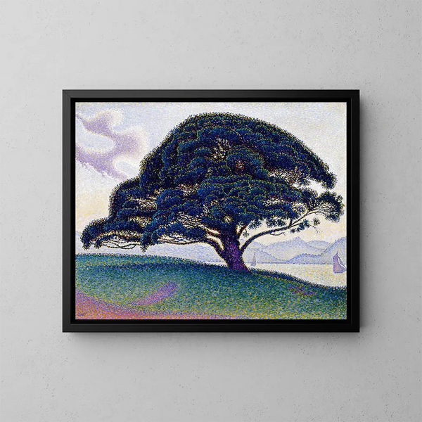 Le pin de Bonaventure - Paul Signac — inramlat konstverk på väggen