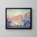 Le port de Saint-Tropez - Paul Signac — inramlat konstverk på väggen