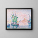 Venise, le nuage rose 1909 - Paul Signac — inramlat konstverk på väggen