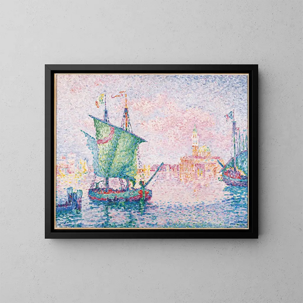 Venise, le nuage rose 1909 - Paul Signac — inramlat konstverk på väggen
