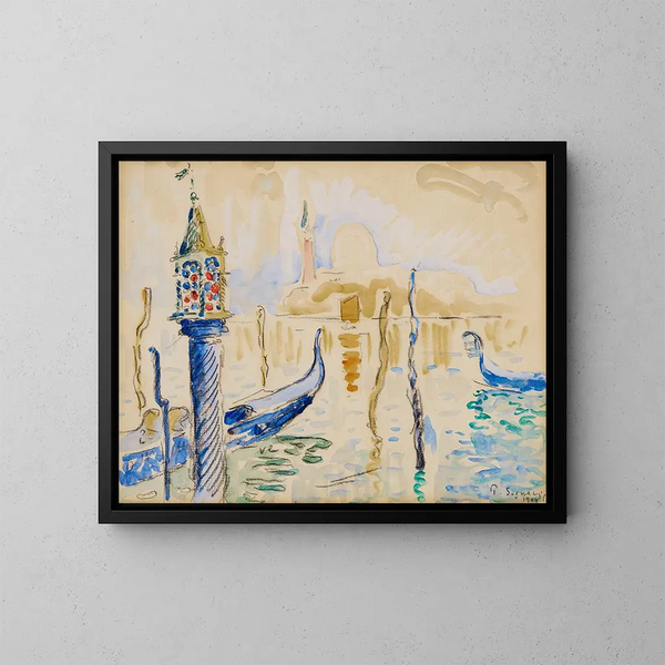 Fanal du Traghetto à Venise - Paul Signac — inramlat konstverk på väggen