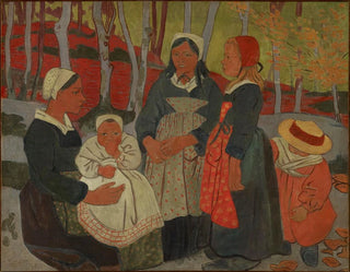 Bretons i Huelgoat-skogen - Paul Sérusier — vy av konstverket