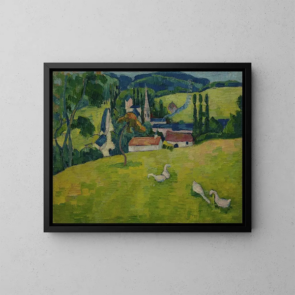 Pont-Aven, Le Pouldu - Paul Sérusier — inramlat konstverk på väggen
