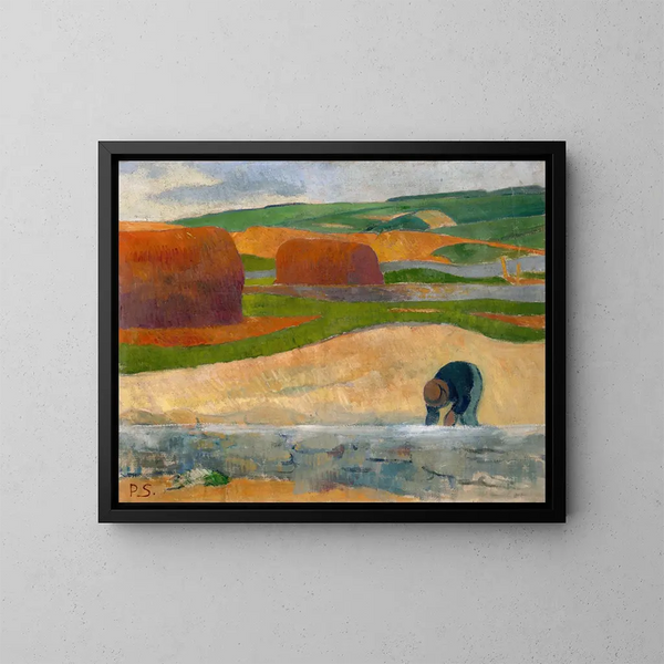 Ramasseur d'algues - Paul Sérusier — inramlat konstverk på väggen