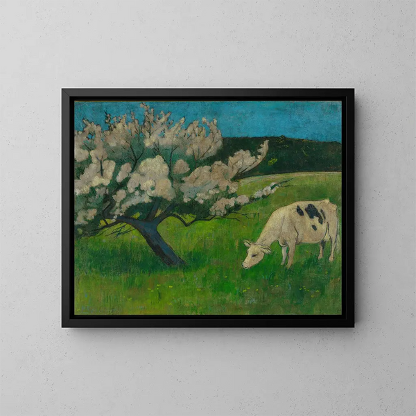Vache blanche - Paul Sérusier — inramlat konstverk på väggen