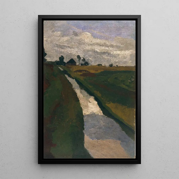 torvkanal - Paula Modersohn-Becker — inramlat konstverk på väggen