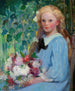 Fille aux fleurs - Pauline Palmer — vy av konstverket