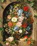 Ett stort bukett blommor i en grekisk vas - Pauline von Koudelka-Schmerling — vy av konstverket