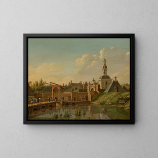 Paulus Constantijn la Fargue - View of the Witte Poort Leiden.webp