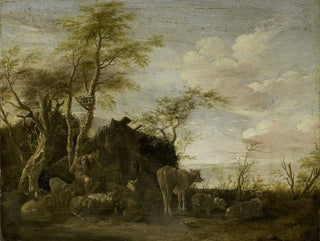 En herdehydda - Paulus Potter — vy av konstverket