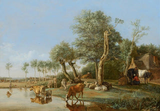 Paulus Potter - Cows Reflected in the Water.webp