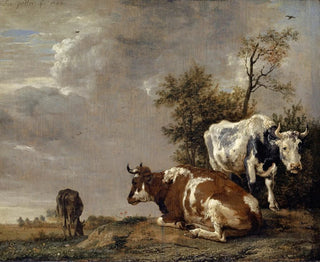 Paulus Potter - Three Cows on a Pasture.webp