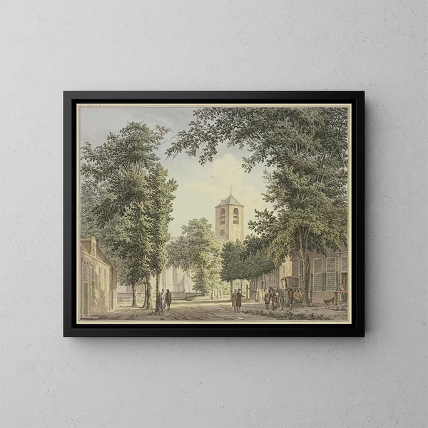Lis à Haarlem - Paulus van Liender — inramlat konstverk på väggen