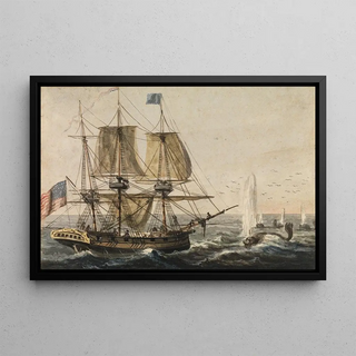 Pavel Petrovich Svinin - Replenishing the Ships Larder with Codfish off the Newfoundland Coast.webp
