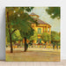 Reproduktion av målningen Pavillon de plaisance, Prater, Wien - Carl Moll