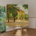 Reproduktion av målningen Pavillon de plaisance, Prater, Wien - Carl Moll