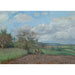 Reproduktion av målningen Landskapsbild med en koravla - Camille Pissarro