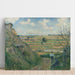 Reproduktion av målningen Landskap, Bazincourt - Camille Pissarro