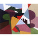 Reproduktion av målningen Landskap, La Ciotat - Georges Valmier