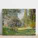 Reproduktion av målningen Landskap; Le Parc Monceau - Claude Monet