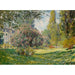 Reproduktion av målningen Landskap; Le Parc Monceau - Claude Monet