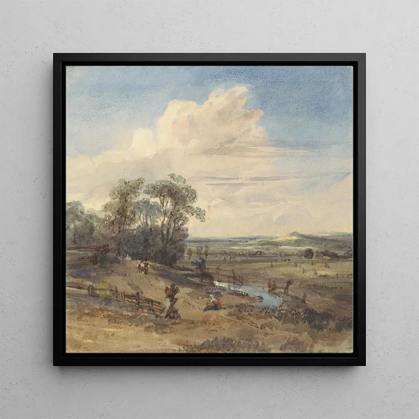 Paysage après Wynants au Louvre - William Callow